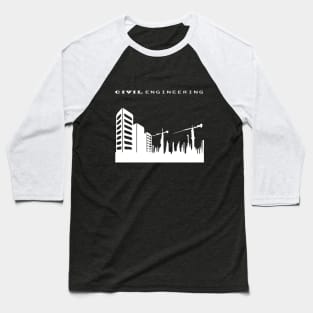 civil engineering, building, tower crane engineer design Baseball T-Shirt